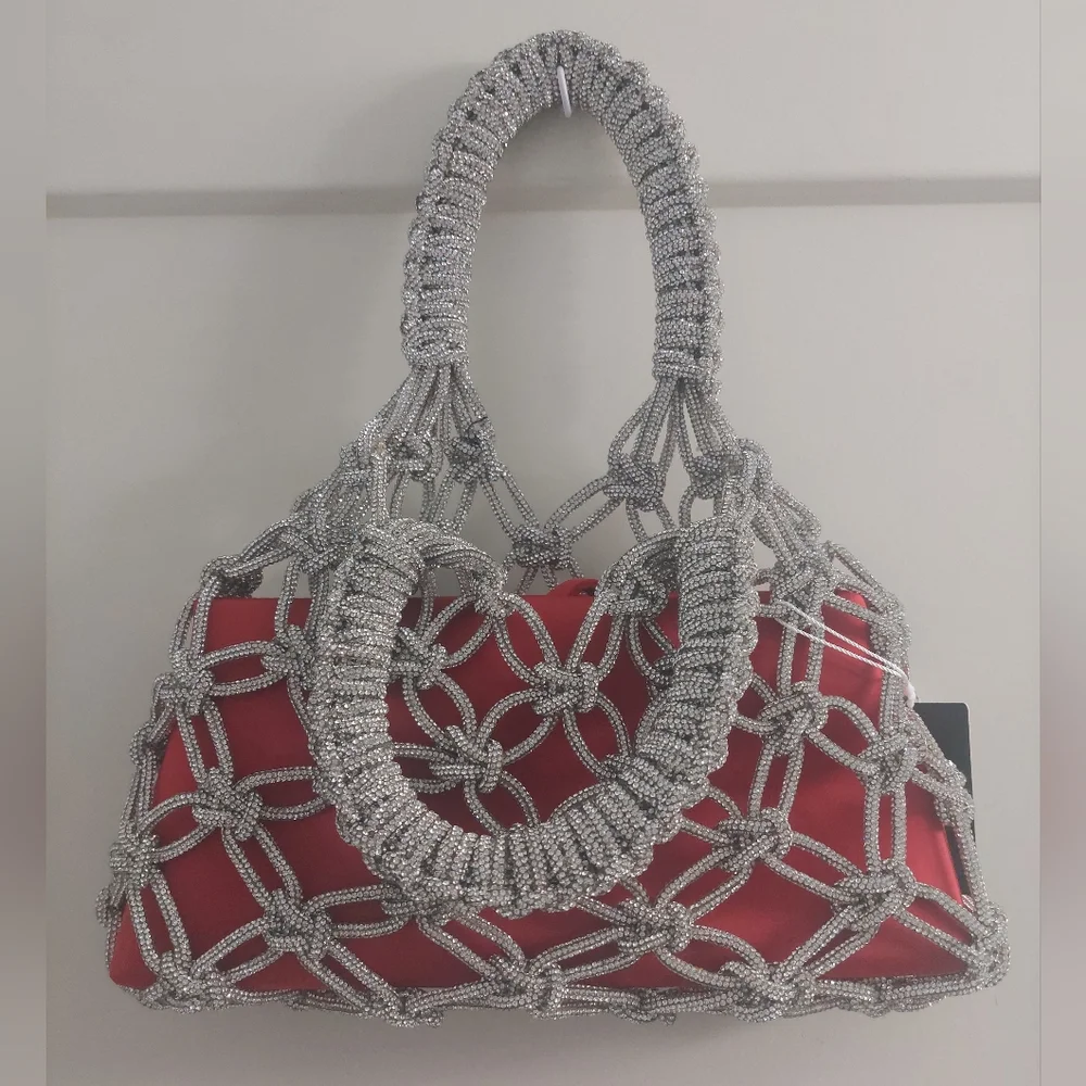 Rocknot Crystal Transformer With Scarlet Red Nylon Insert Purse - Picture 6 of 9
